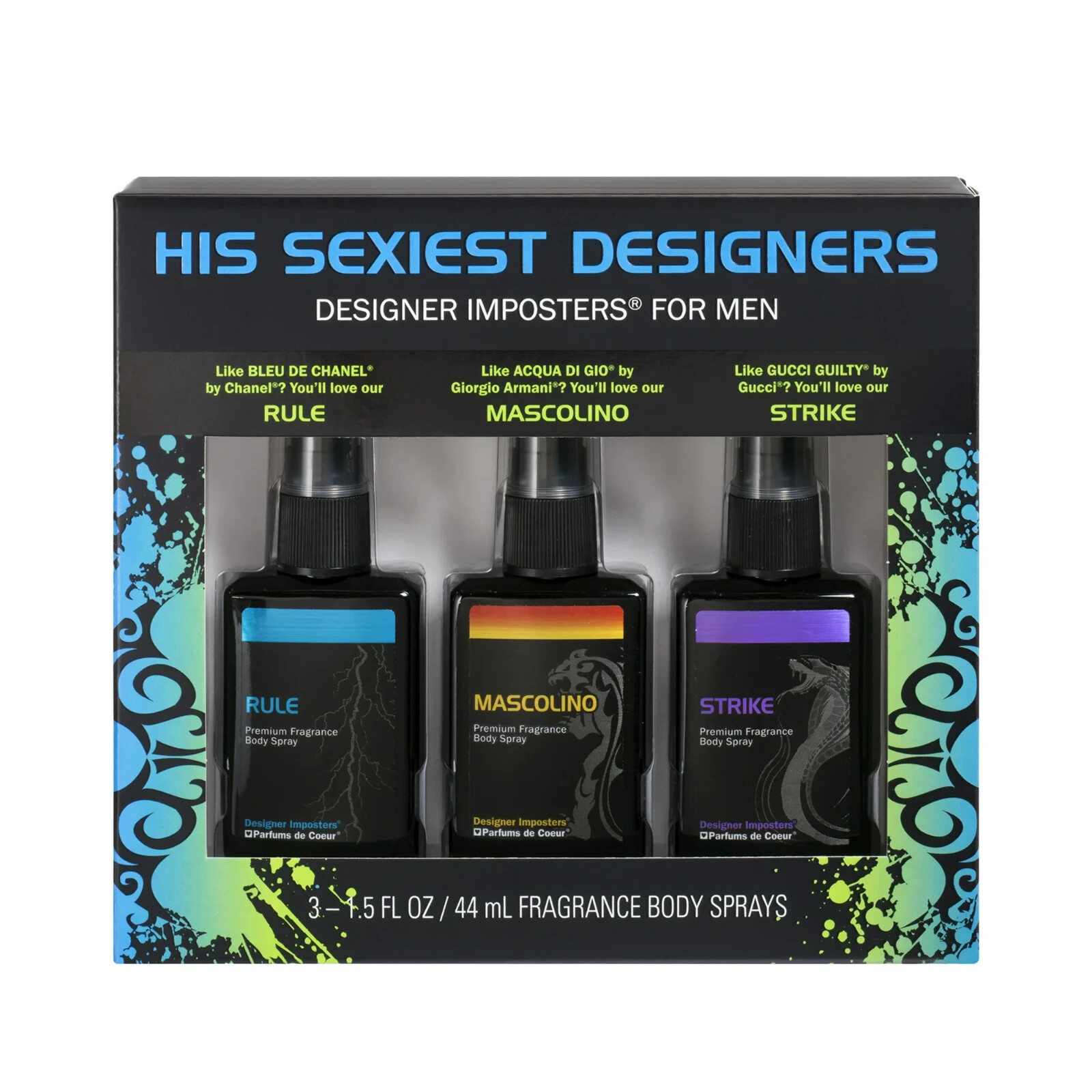Designer Imposters His Sexiest Men’s Fragrance 3 Piece Gift Set