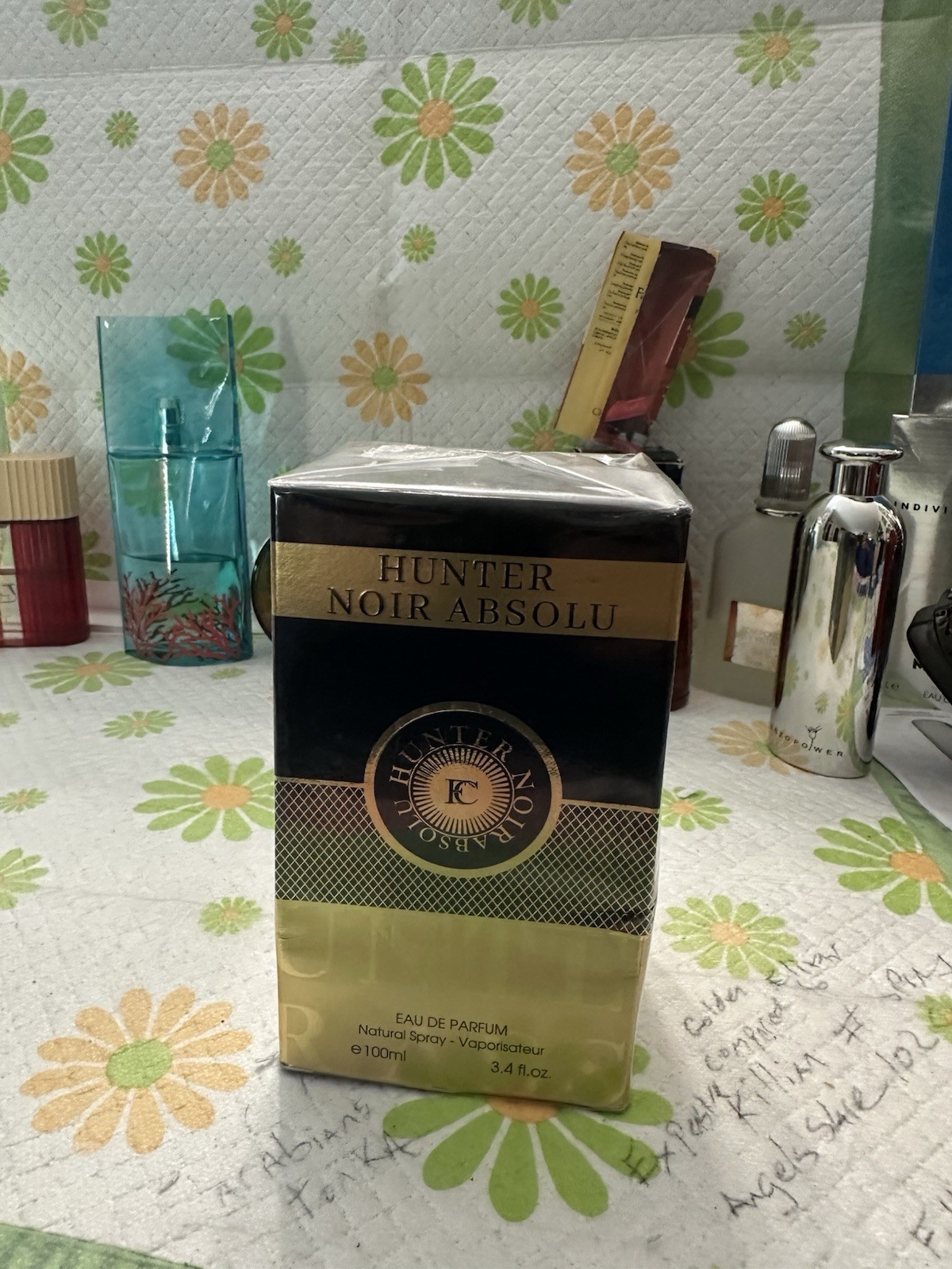 Hunter Noir Absolu Eau De Parfum Natural Spray – Vaporisateur 3.4 oz