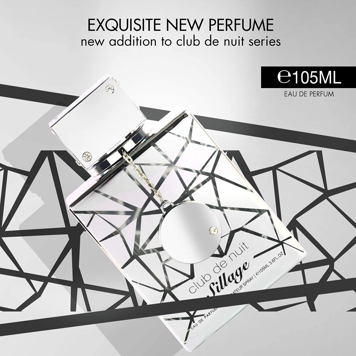 Club De Nuit Sillage For Unisex Eau de Parfum Spray, 3.6 Ounce