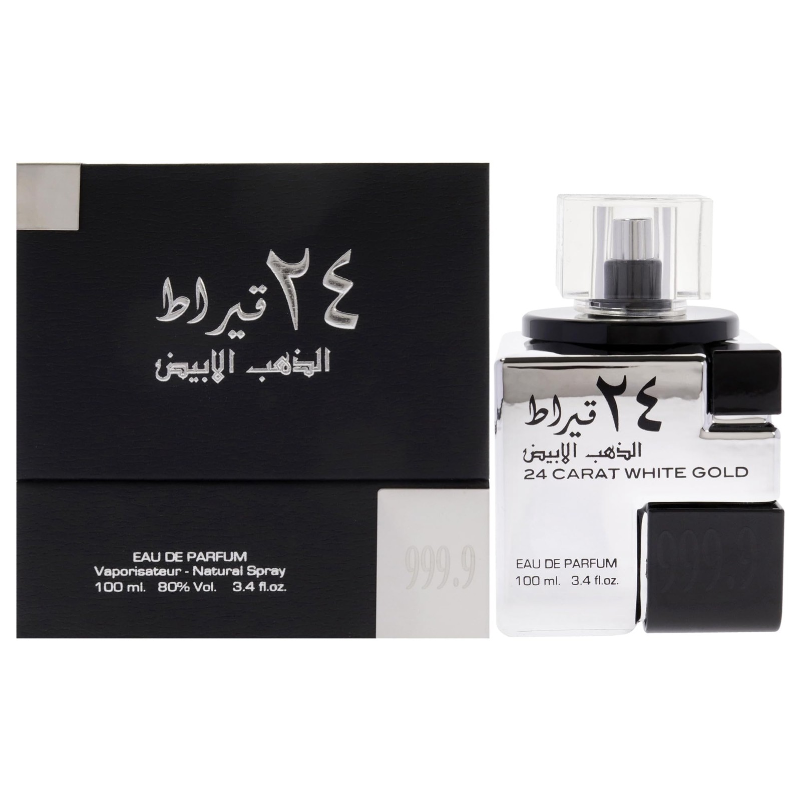 24 Carat White Gold – Fresh, Spicy, Woody – Eau de Parfum Spray Long-Lasting …