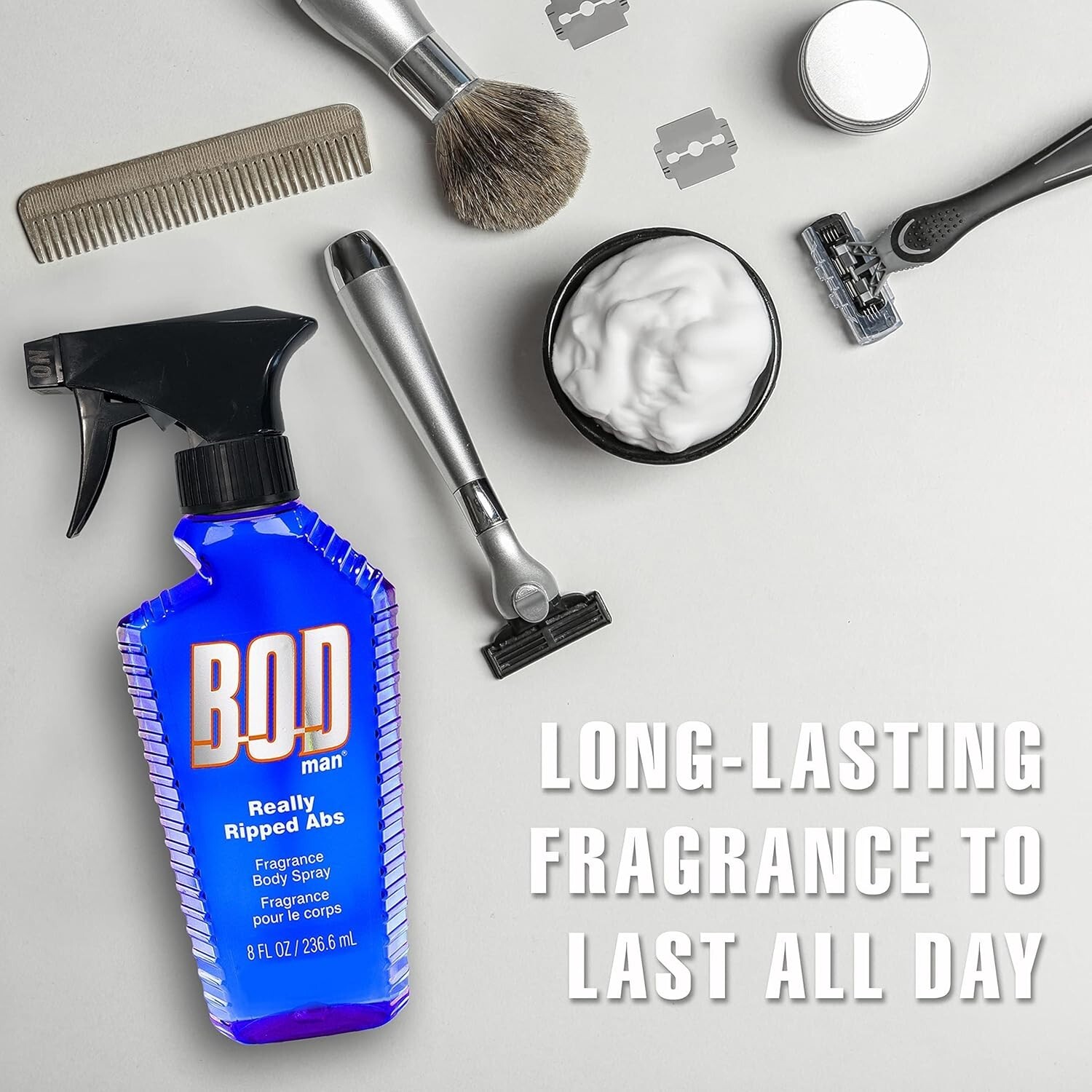3 PK Bod Man Fragrance Body Spray, Really Ripped Abs, 8 Fl Oz