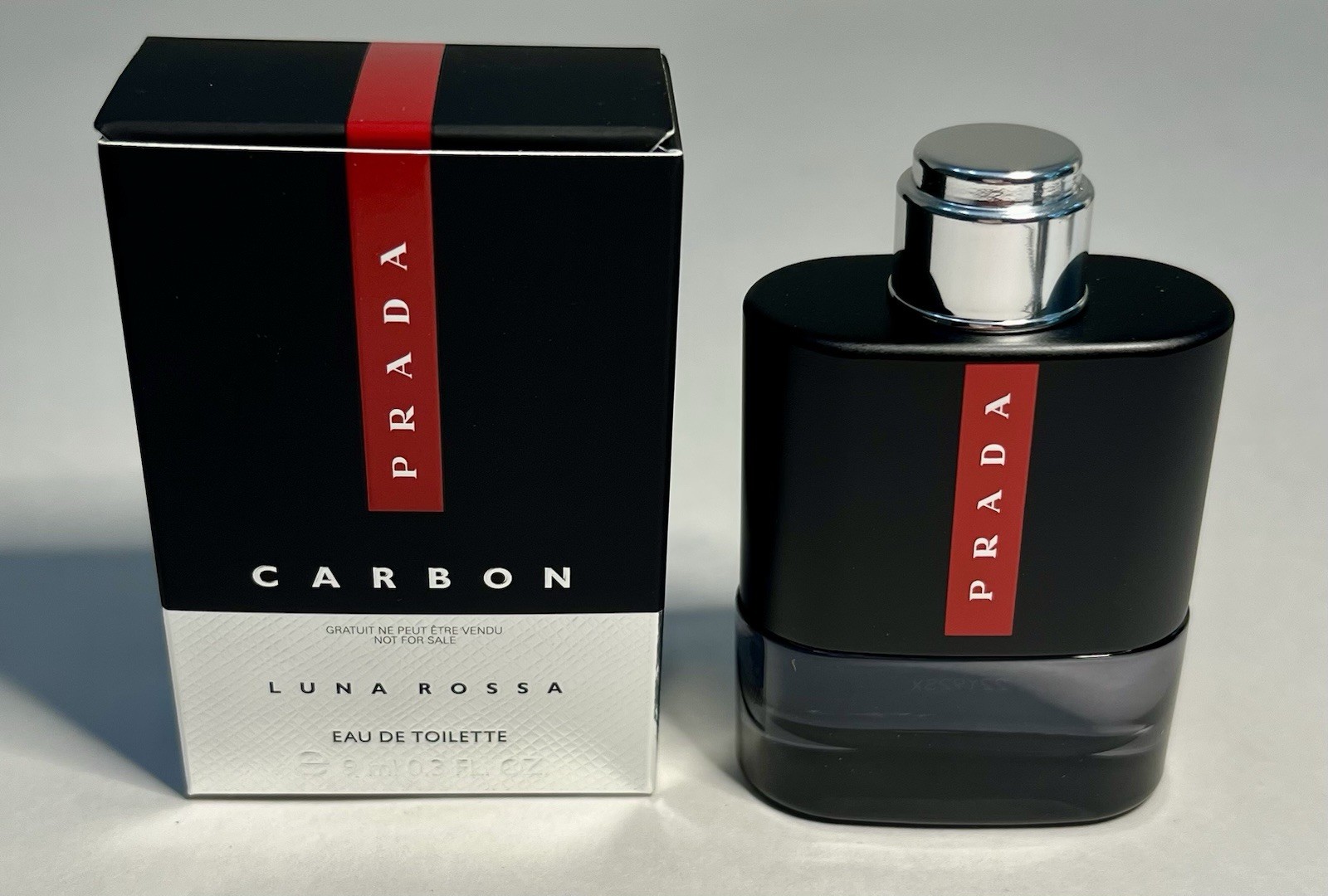 Prada Luna Rossa Carbon 9ml/0.3 fl oz EDT Cologne for Men Mini New In Box