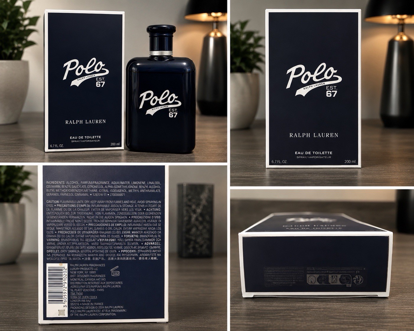 Ralph Lauren Polo 67 Eau de Toilette Spray 6.7 fl oz Aromatic Citrus Woody