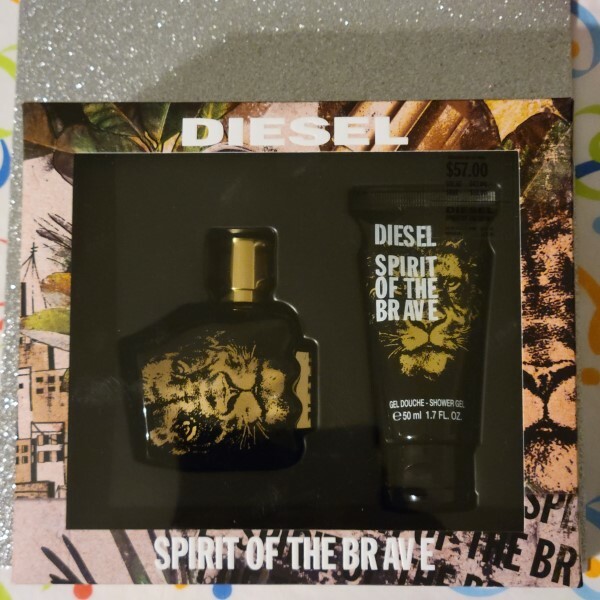 Diesel „SPIRIT OF THE BRAVE“ Set, Eau de Toilette,1.7oz Spray & Shower Gel,