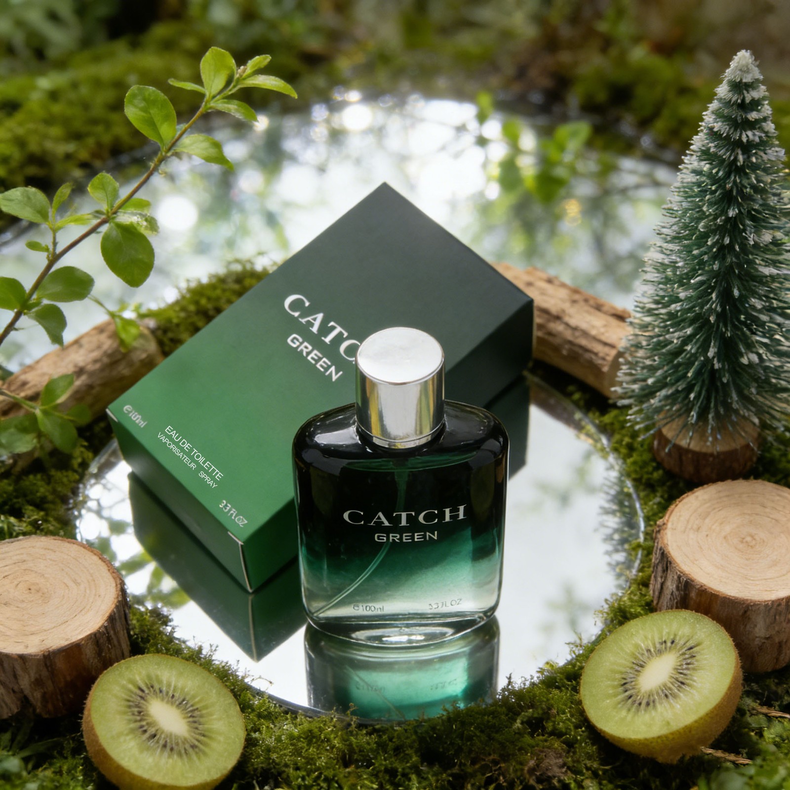 CATCH GREEN Perfume Cologne For Men 3.3fl oz Toilette Spray (By Royal Fragrance)