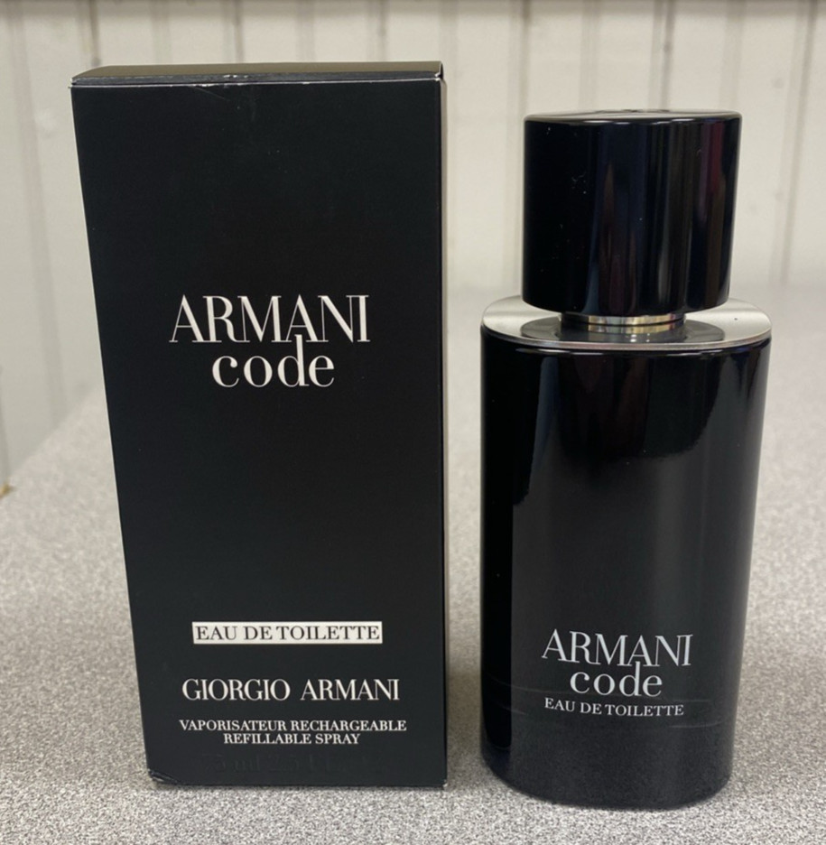 ARMANI Code Eau De Toilette Refillable Spray 2.5 Fl. Oz. NEW in Box