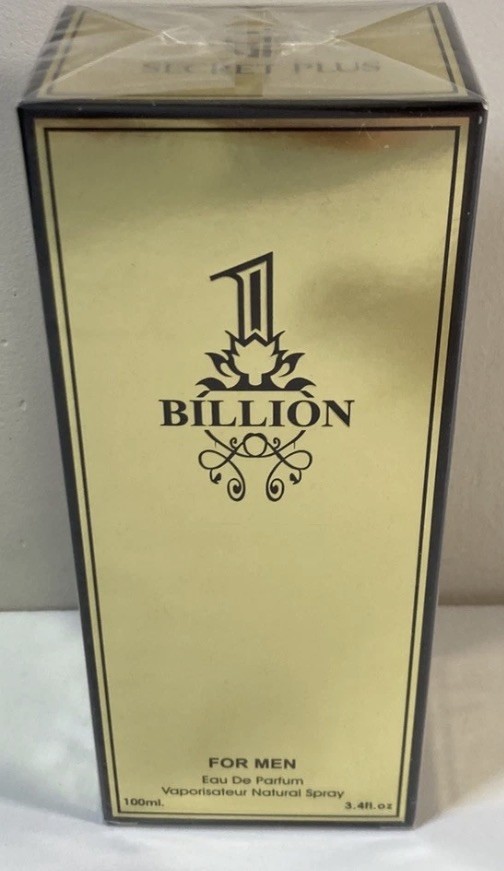 1 One Billion by Secret Plus Eau de Parfum EDP for Men 3.4 oz 100 ml SEALED BOX