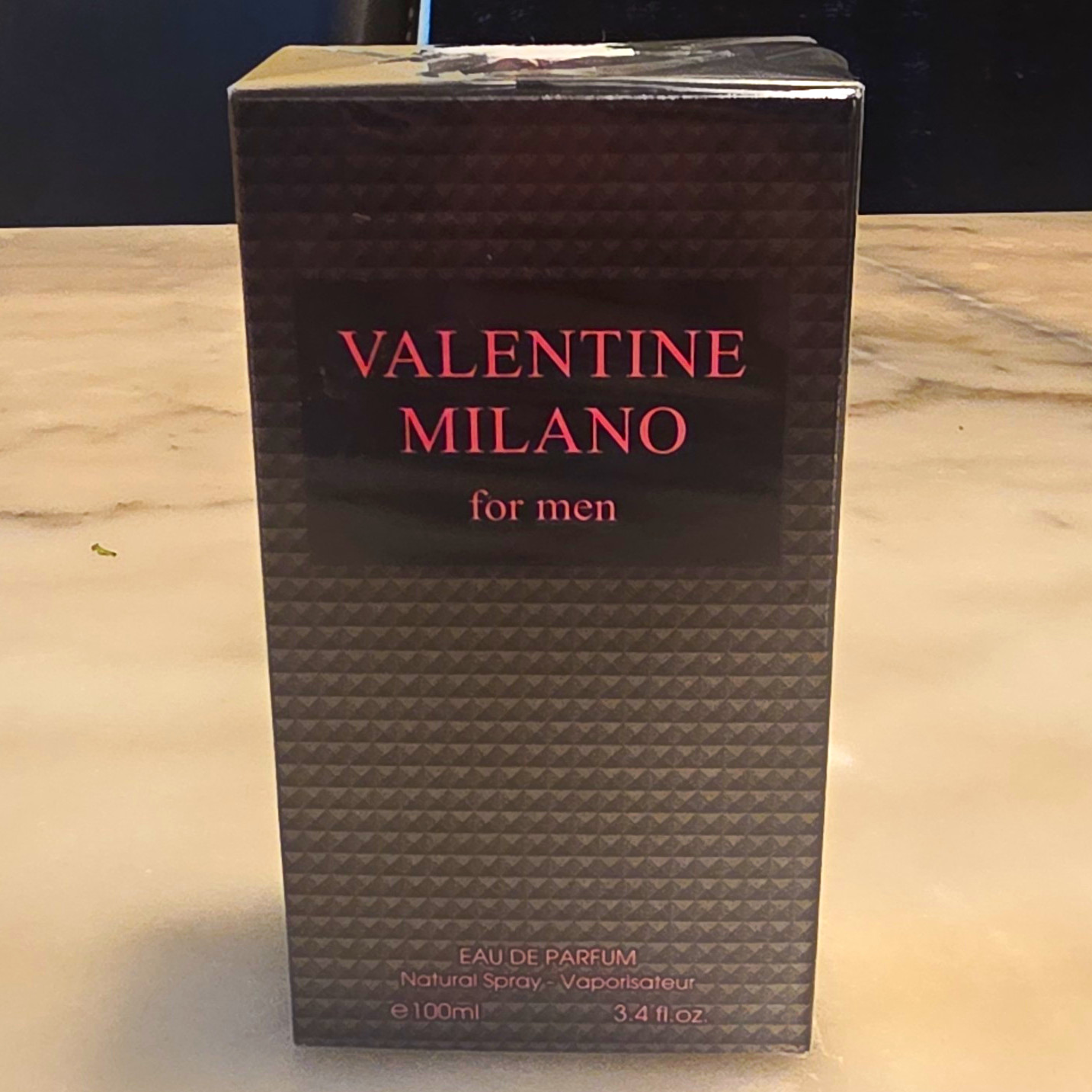 Valentine Milano Men Eau de Parfum Spray, Regular Size 3.4 fl oz