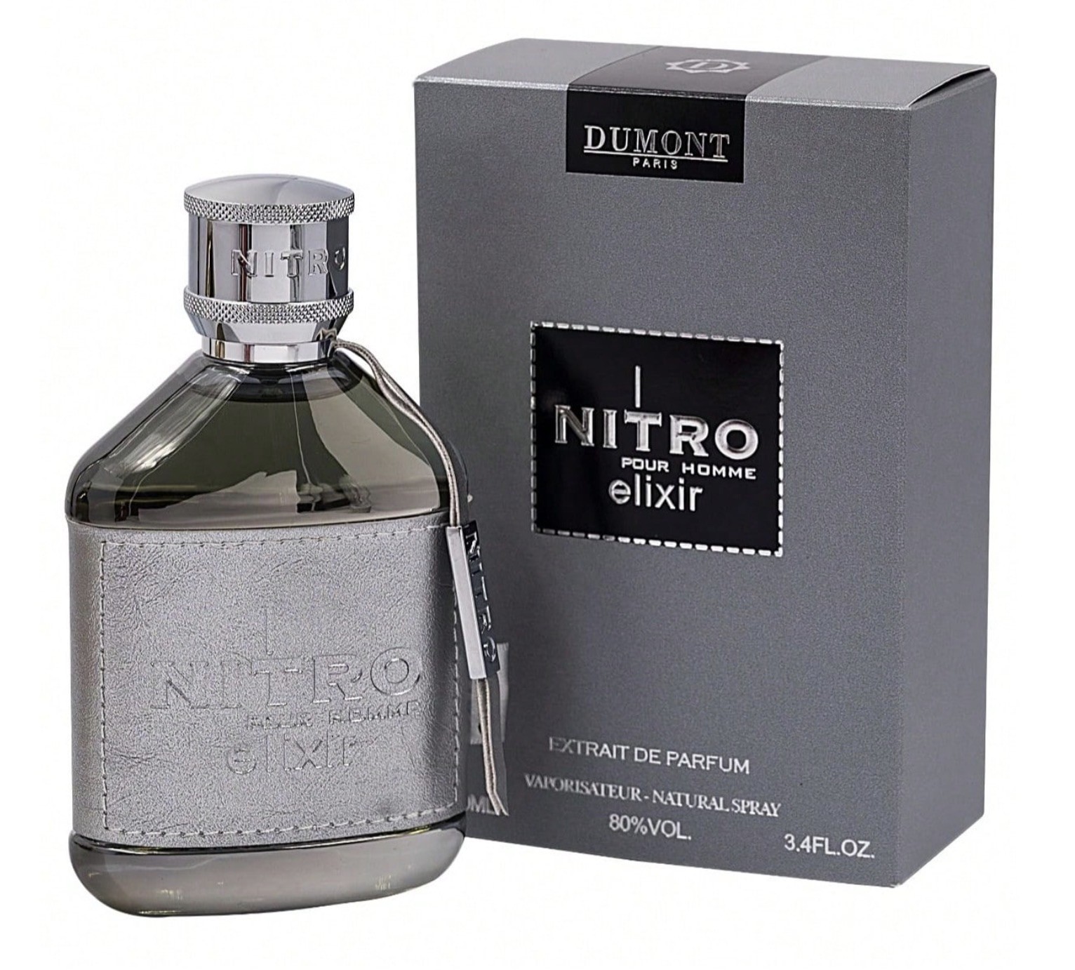 Dumont Nitro Elixir Pour Homme Extrait De Parfum for Men 3.4 fl oz New In Box