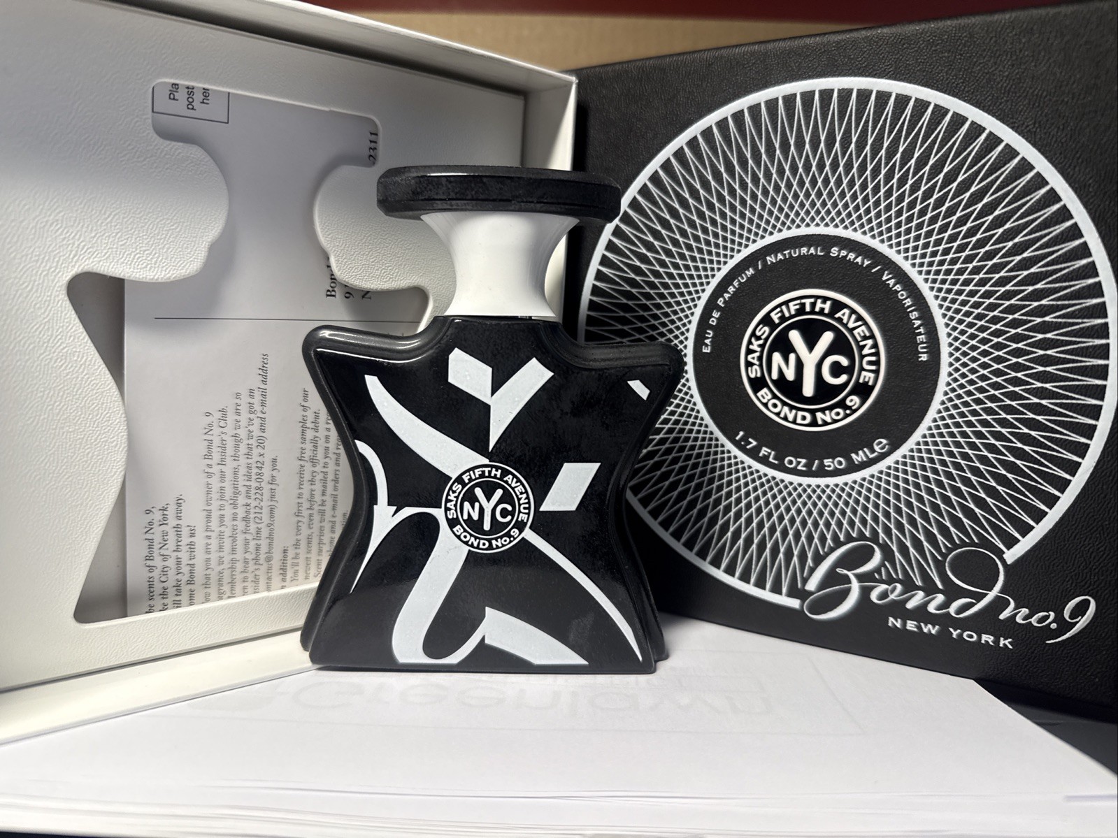 BOND NO. 9 SAKS FIFTH AVENUE Eau De Parfum Spray for Him 1.7 fl oz New In Box