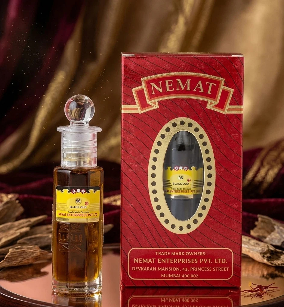 Nemat Black oud 96 25Ml Attar Perfume Oil Alcohol-Free