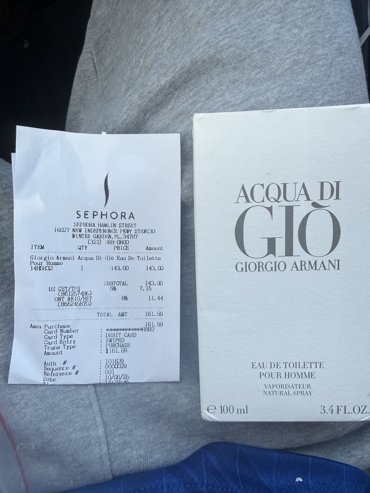Giorgio Armani Acqua Di Gio 3.4 fl oz Men Eau de Toilette – GA205887