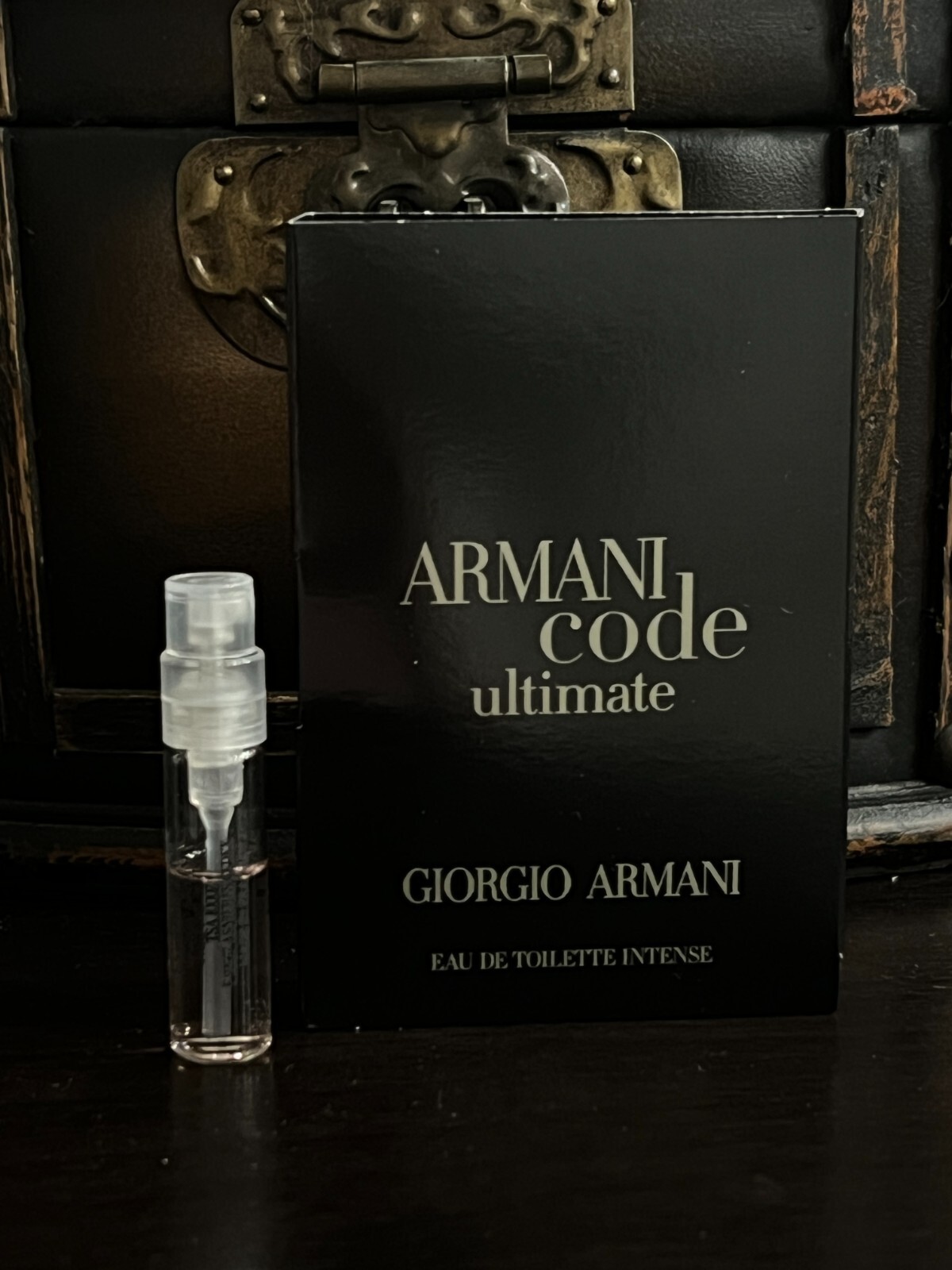 ARMANI CODE INTENSE by GIORGIO ARMANI 1.5ml / .05fl oz Carded SAMPLE SPRAY VIAL