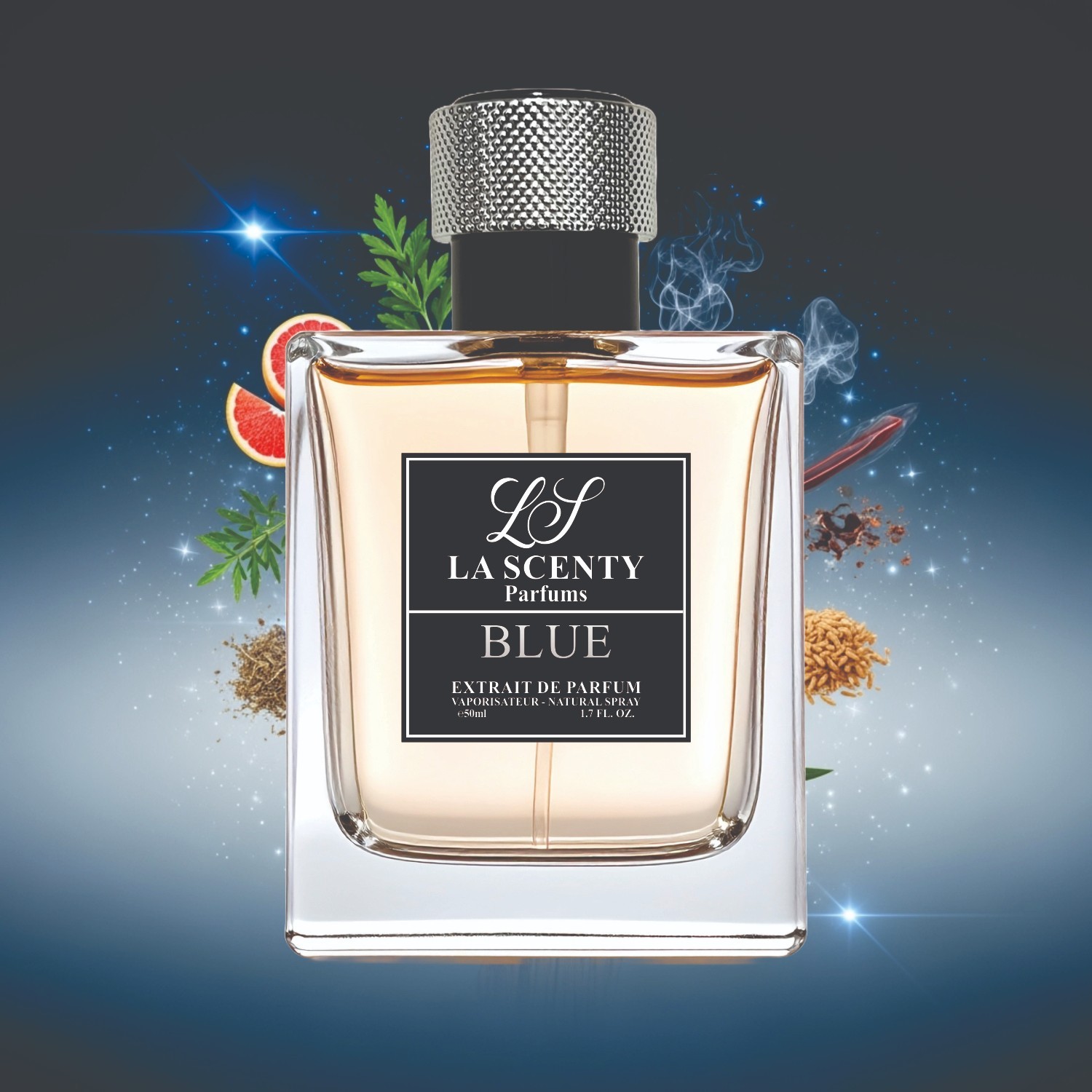 LaScenty BLUE | Inspired by Bleu de Chnl | Men’s Extrait de Parfum 50ml