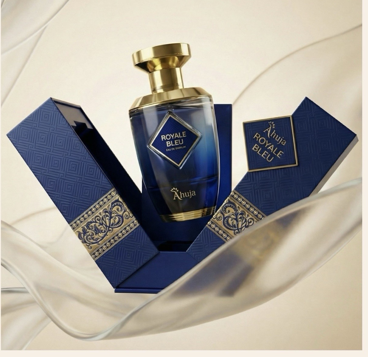 Ahuja Royale Bleu Eau de Parfum Spray, Regular Size 3.4 fl oz (100ml)