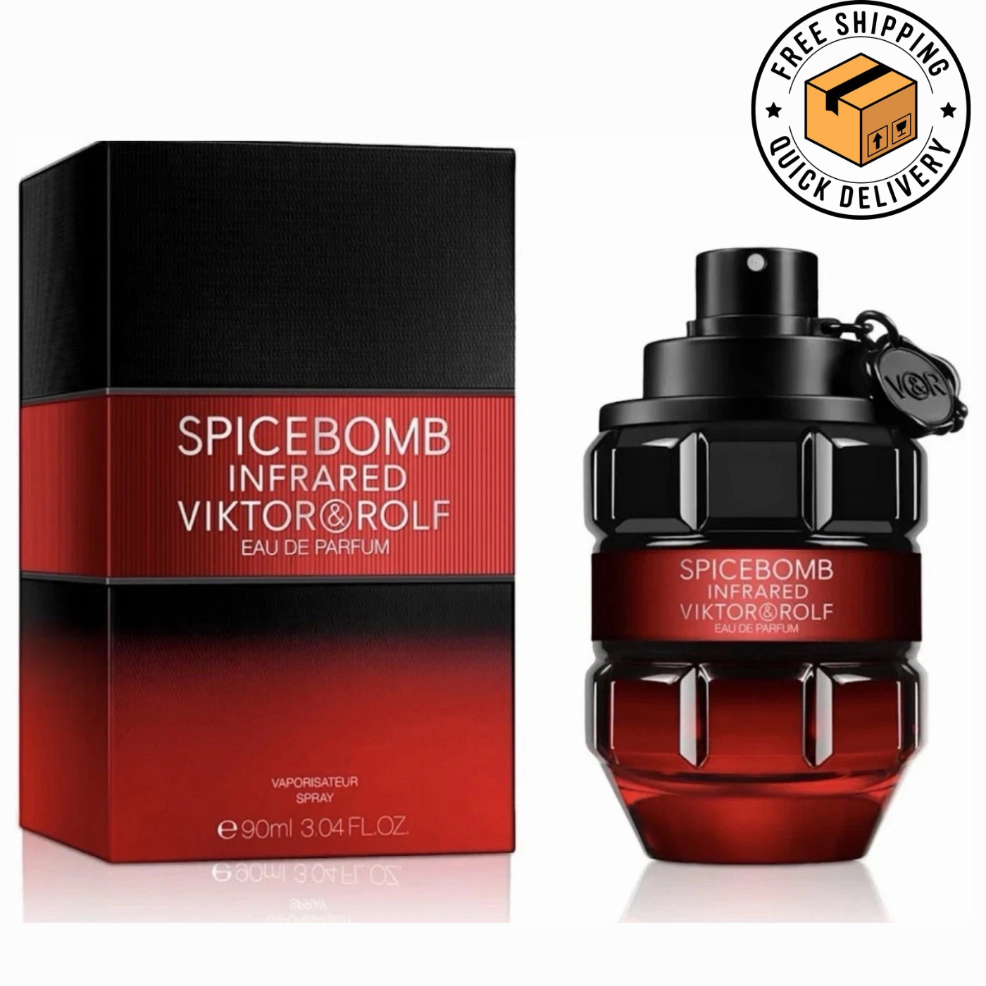 Viktor & Rolf Men’s Spicebomb Infrared Eau de Parfum EDP Spray 3.04 oz