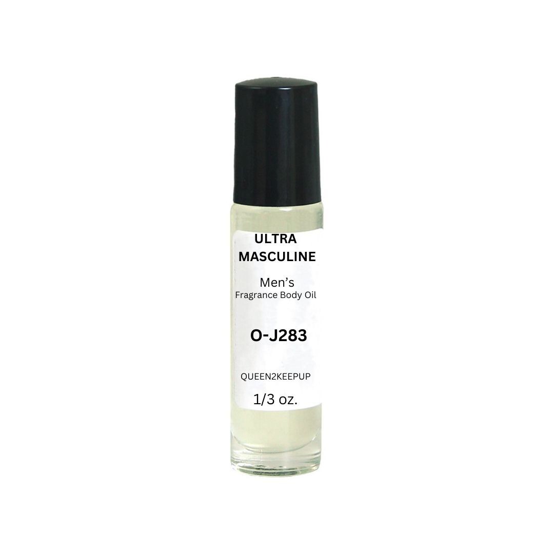 Ultra Masculine (Men) Body Oil 10 ml Fragrance All Natural Scent 1/3 oz Roll-On