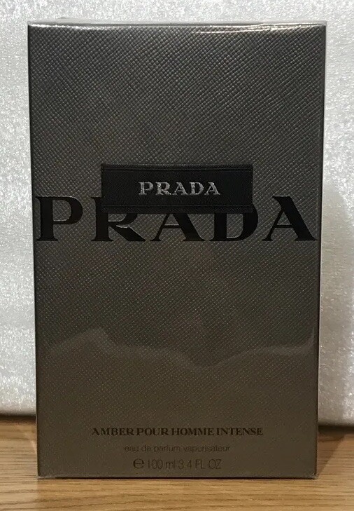 Prada Amber Pour Homme Intense. 3.4oz EDP-Discontinued,NIB,Original Batch#72471