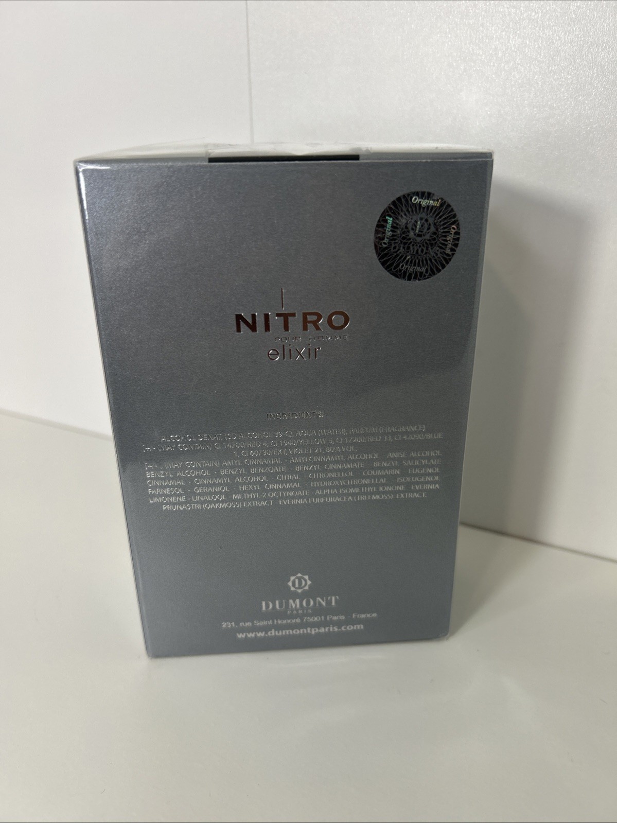 DUMONT PARIS Nitro Elixir Men 3.4 Oz Extrait De Parfum New Launch 👑