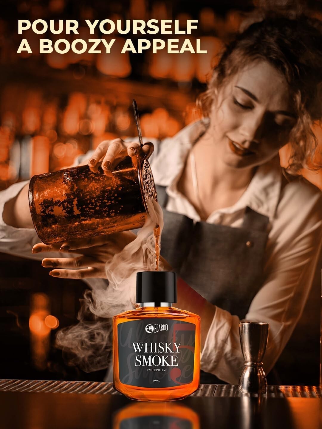 Beardo Whisky Smoke Perfume for Men Spicy Woody Long Lasting Mens Perfume 100ml