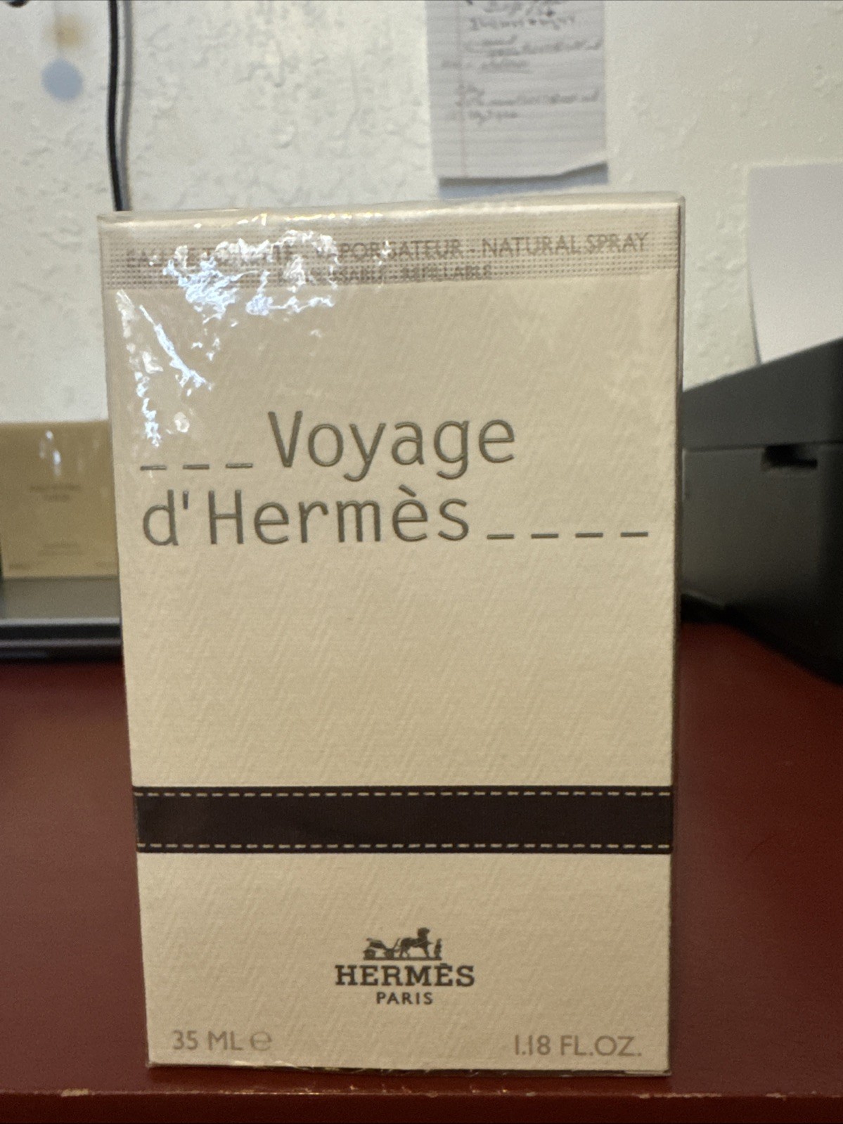 Voyage D’Hermes Eau De Toilette Natural Spray Refillable 1.18 oz/ 35 ml Sealed