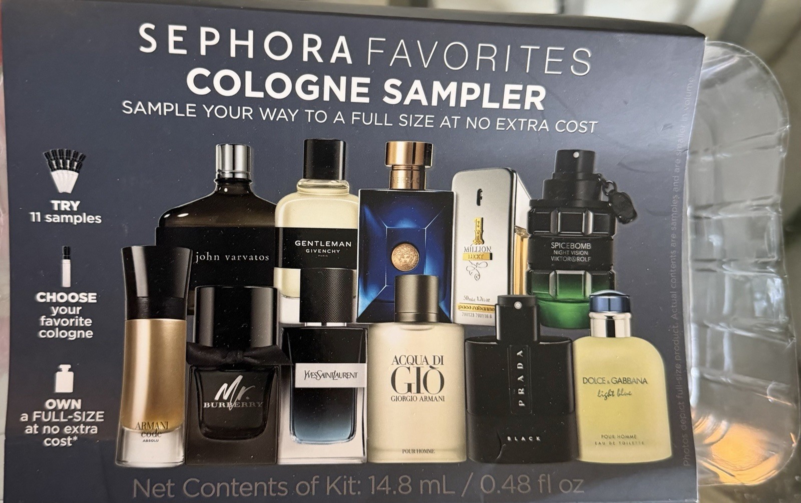 Sephora Favorites Cologne Sampler Men’s Gift Set Spray, 11 Samples 14.8mL