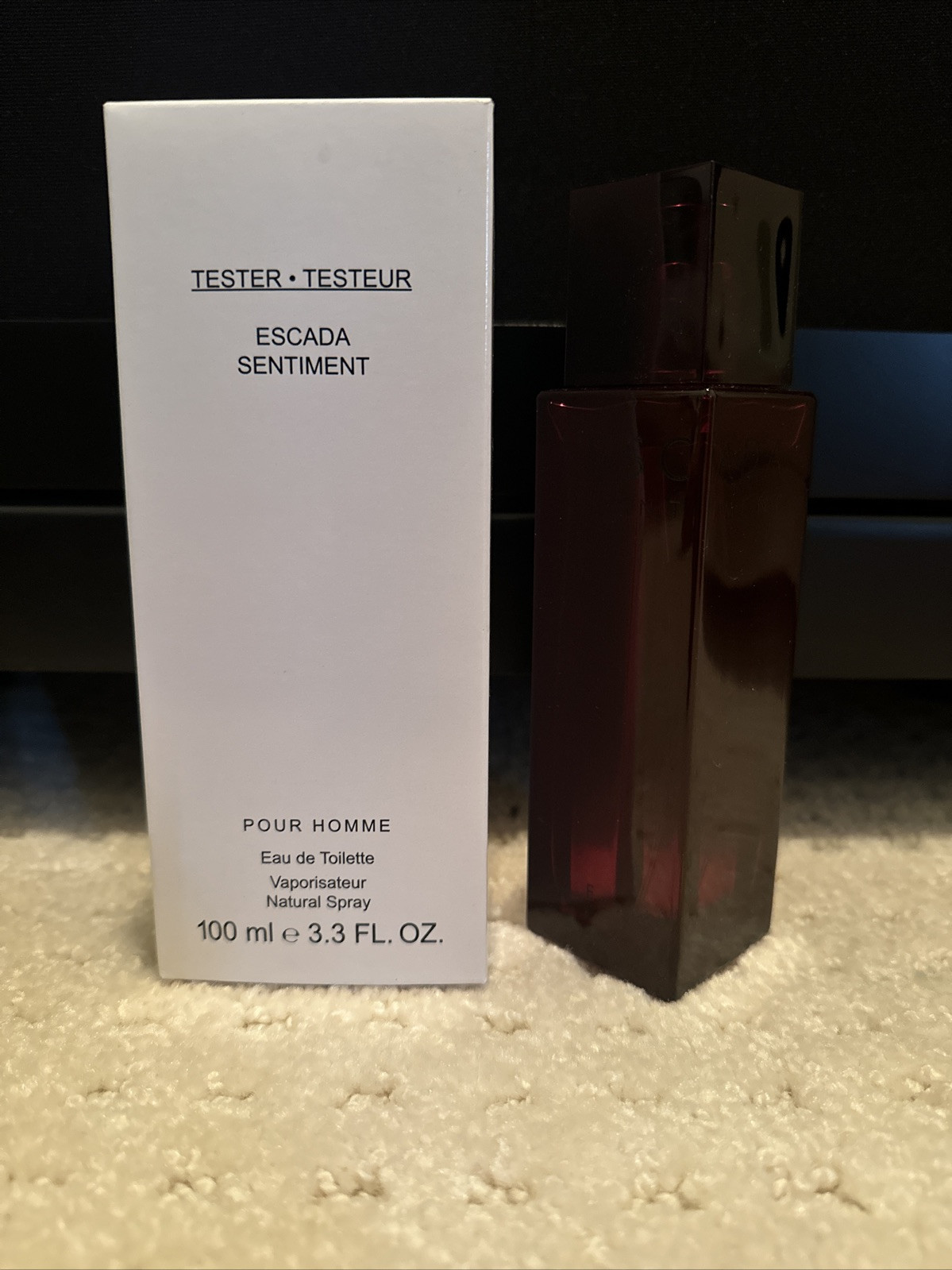 Escada Sentiment Pour Homme EDT Spray For Men 3.3 Fl Oz 100 ML New In Tester Box