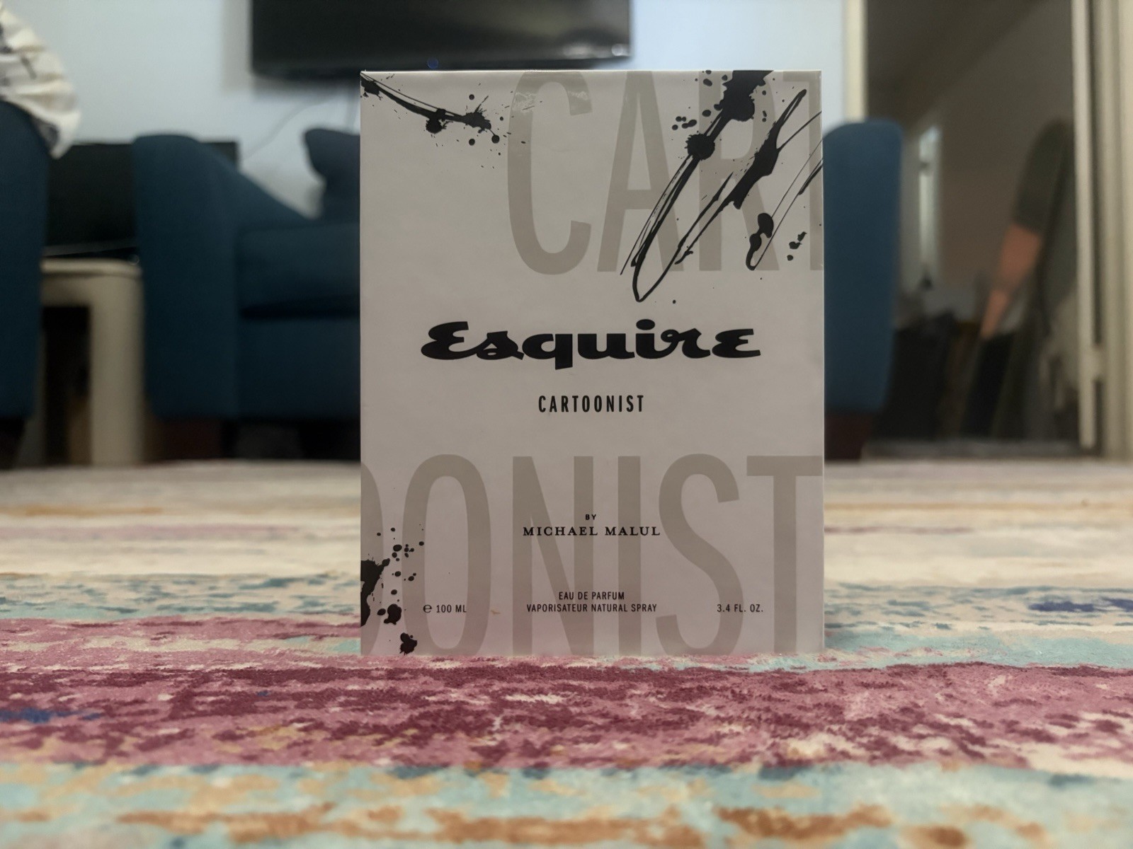 ESQUIRE CARTOONIST BY MICHAEL MALUL EAU DE PARFUM SPRAY 3.4 oz / 100 ML NEW