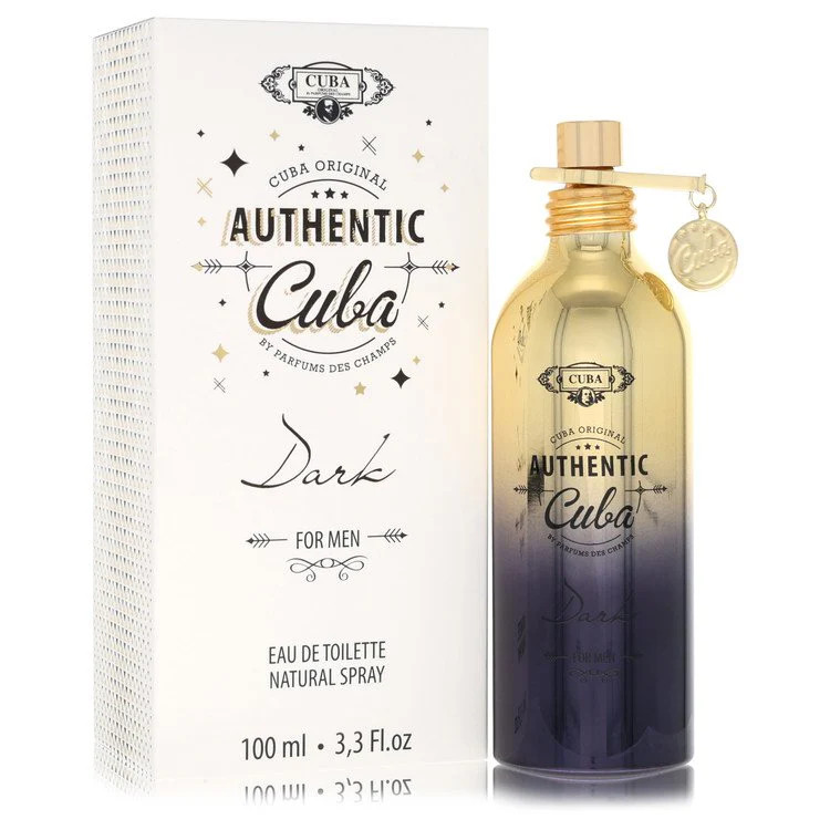 Cuba Authentic Dark by Fragluxe Eau De Toilette Spray 3.3 oz for Men
