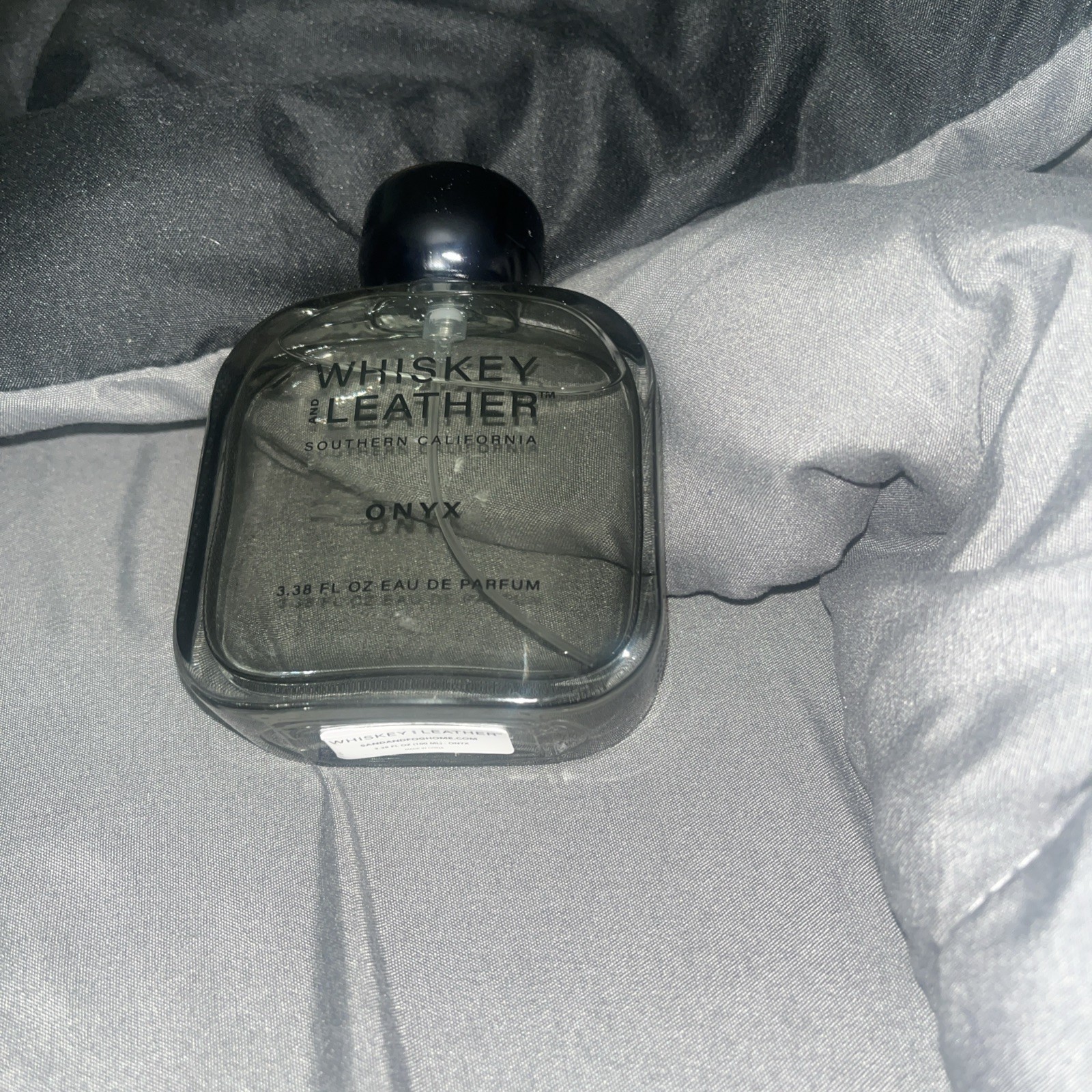 Whiskey And Leather Onyx Eau De Parfum Sand Fog Men’s Cologne Fragrance 3.38oz