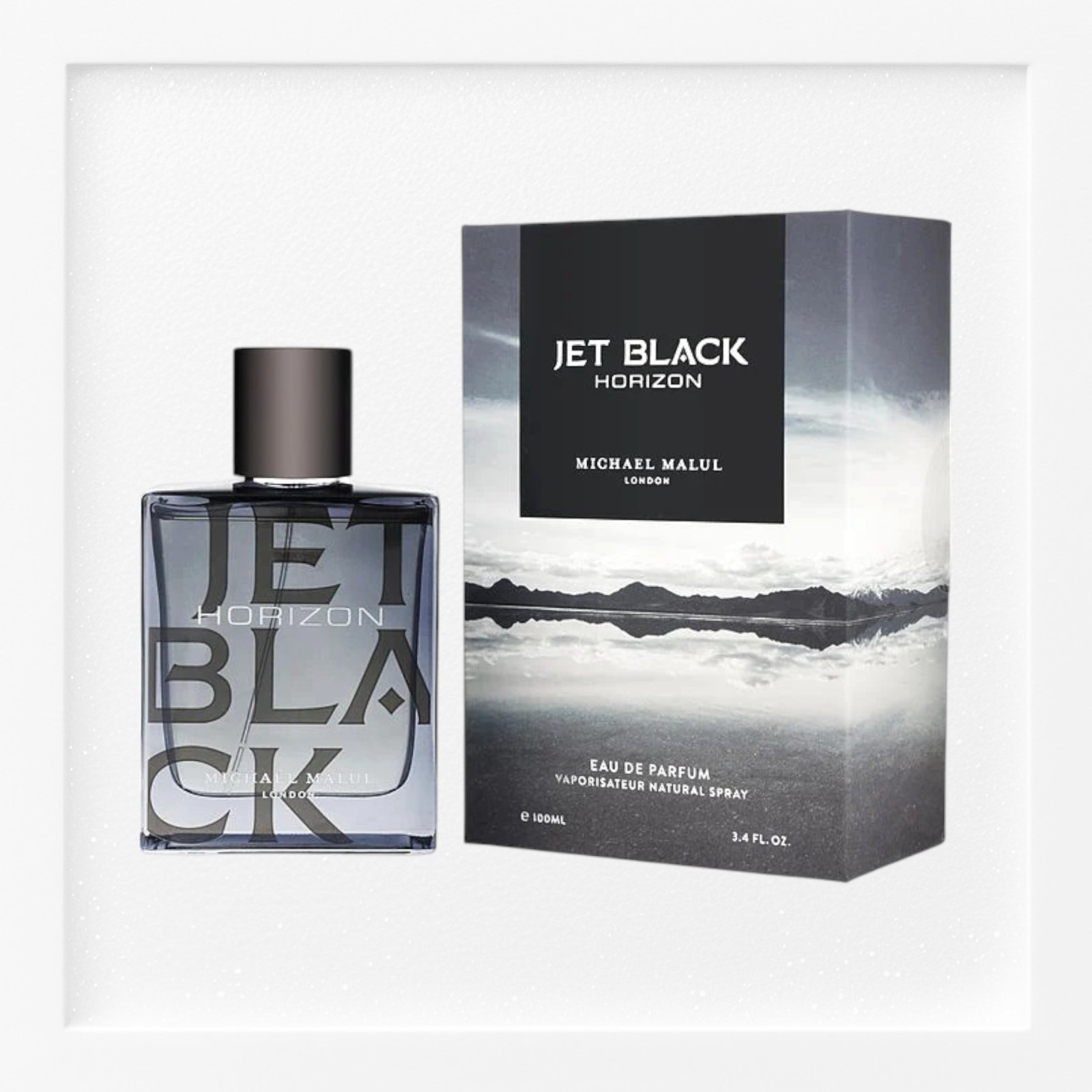 Michael Malul Jet Black Horizon Eau De Parfum Spray 3.4oz/100ml f/Men Rich Scent