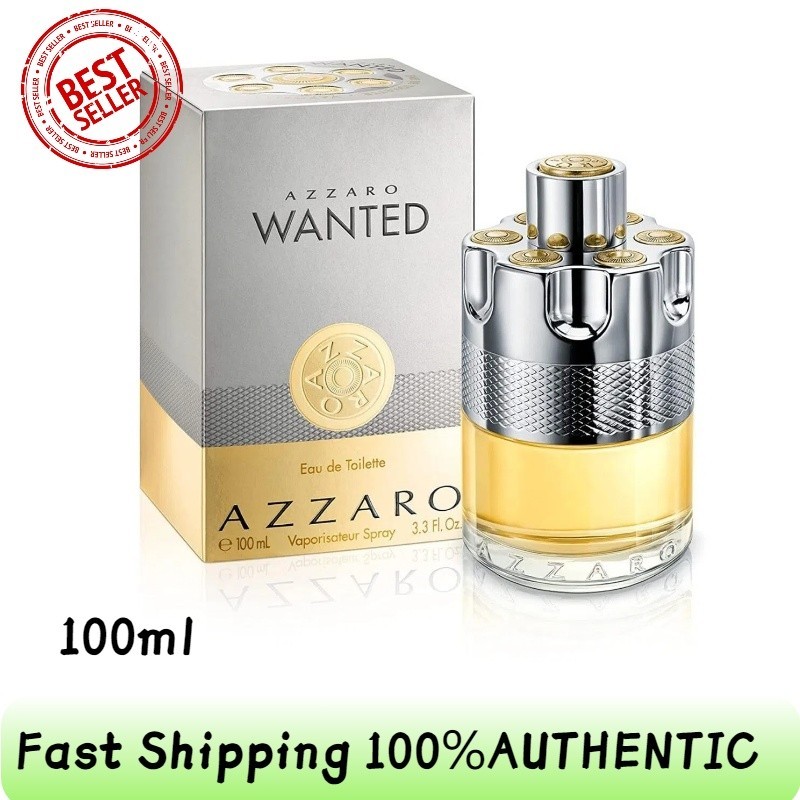 Azzaro Wanted Eau De Toilette, Cologne for Men, 3.4 oz New In Box
