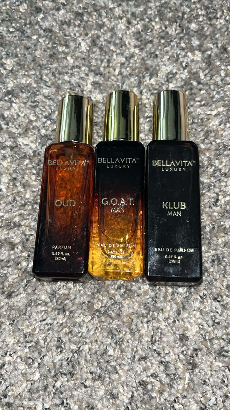 Bellavita Luxury Oud, G.O.A.T Man, Klub Man Parfum Spray Set 20ml