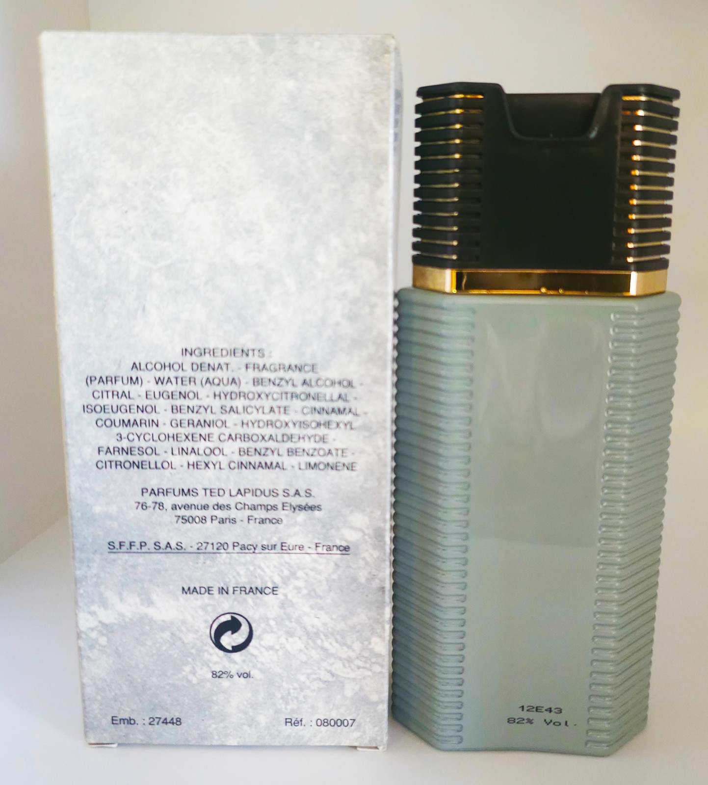 Vintage Ted Lapidus Pour Homme 3.4 oz / 100ml EDT Spray 2002 Era Batch 12E43 New