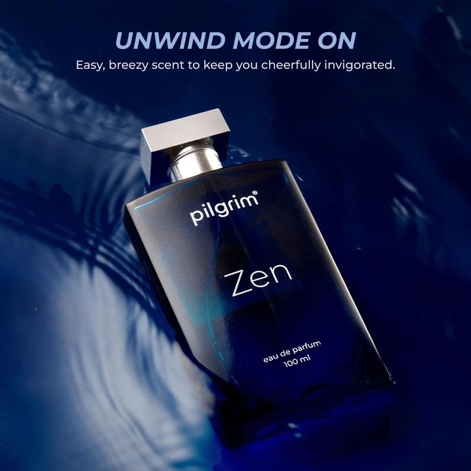 Men Zen Eau De Parfum for Men ,100ml Aqua Notes & Aromatic Vetiver Long-Lasting