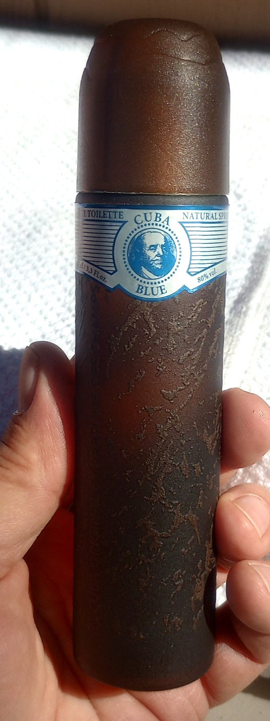 Cuba Original Fragrance Cuba Blue for Men 3.3 Fl Oz Sensual Woody Floral Aroma