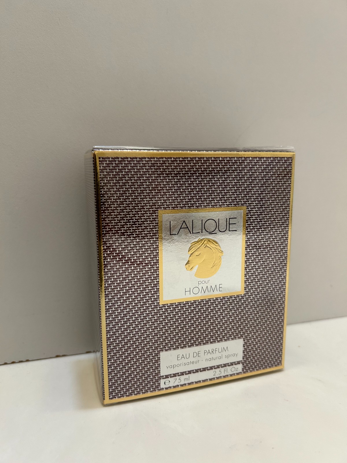 LALIQUE POUR HOMME HORSE EAU DE PARFUM SPRAY 2.5 OZ / 75 ML NEW IN BOX-SEALED