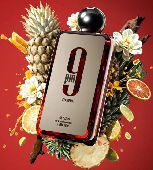 Afnan 9PM Rebel For Men Cologne 3.4 Oz ~ 100 ml EDP Spray