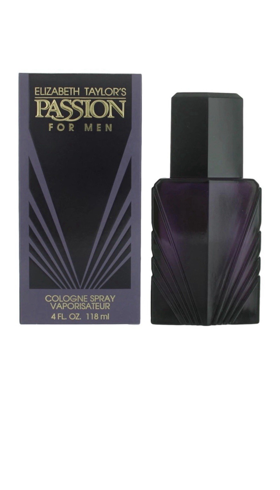 Passion Cologne by Elizabeth Taylors 4.0 oz / 118 ml EDC Spray for Men