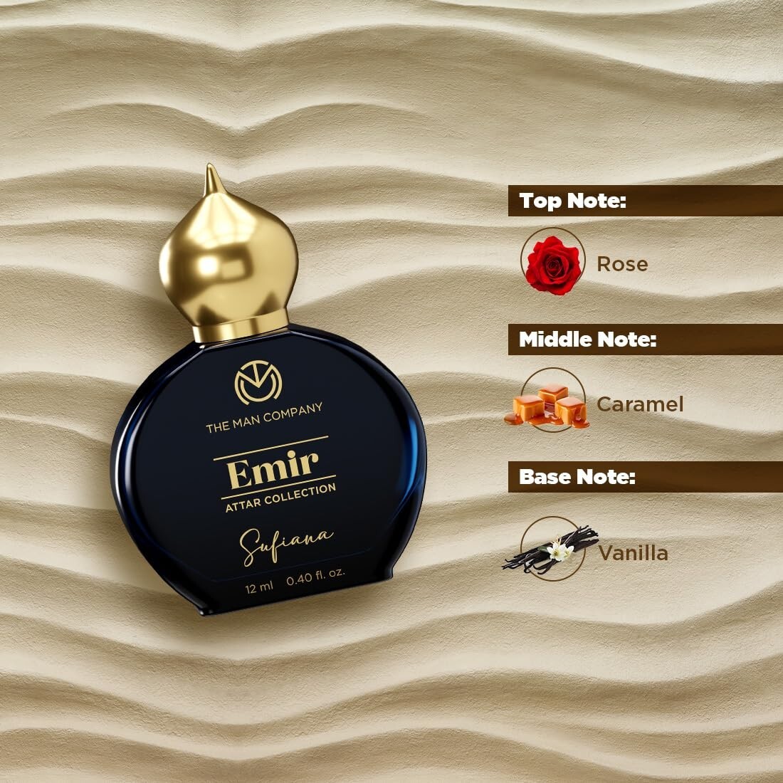 The Man Company Emir Attar Sufiana For Unisex Premium Long-Lasting 12ml