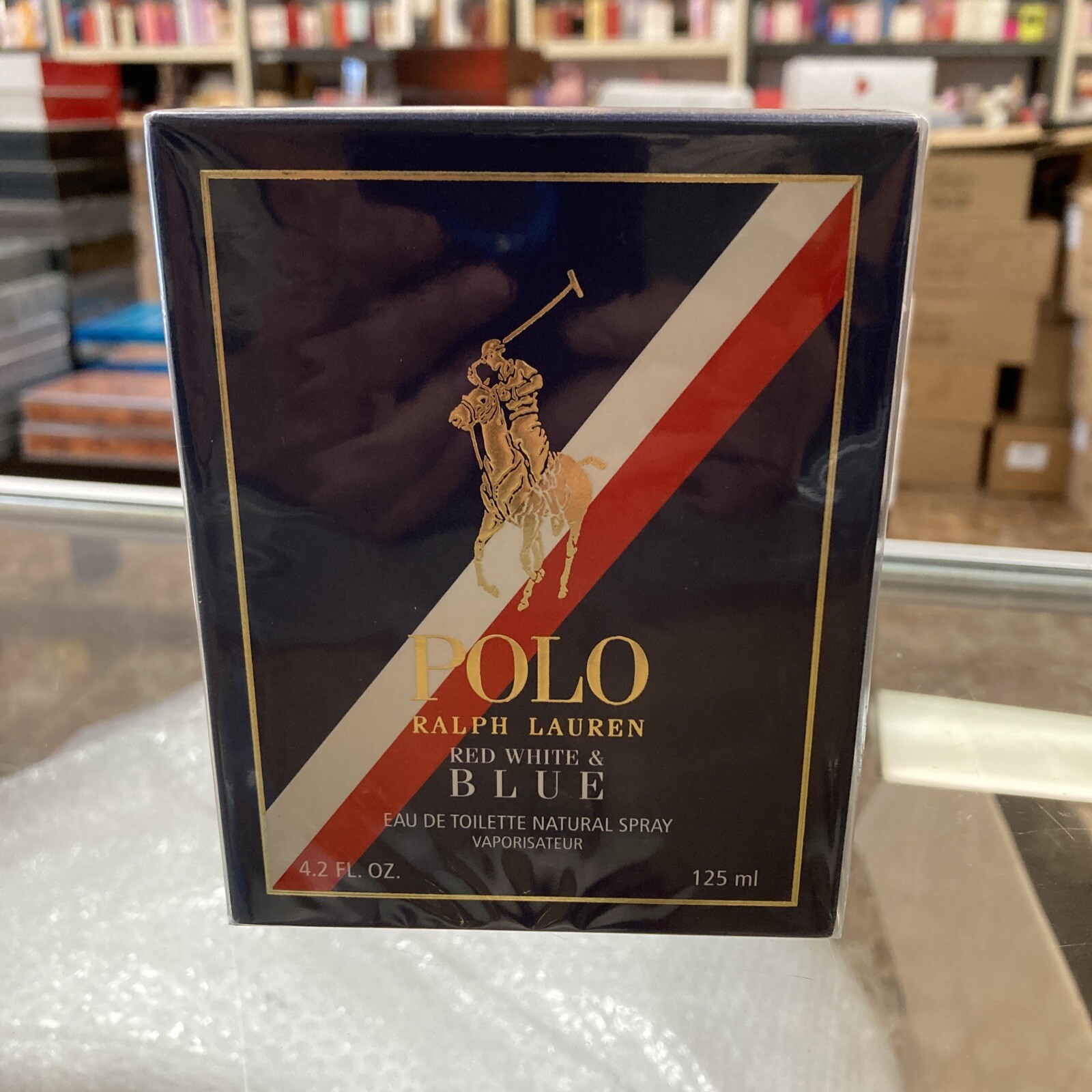 POLO RED WHITE & BLUE for MEN by RALPH LAUREN 4.2 oz / 125 ML EDT Spray, New