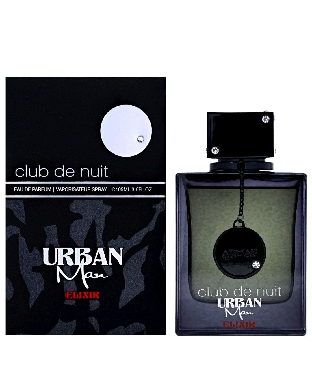 CLUB DE NUIT URBAN MAN ELIXIR 3.6OZ / 105ML EAU DE PARFUM SPRAY ,New In BOX
