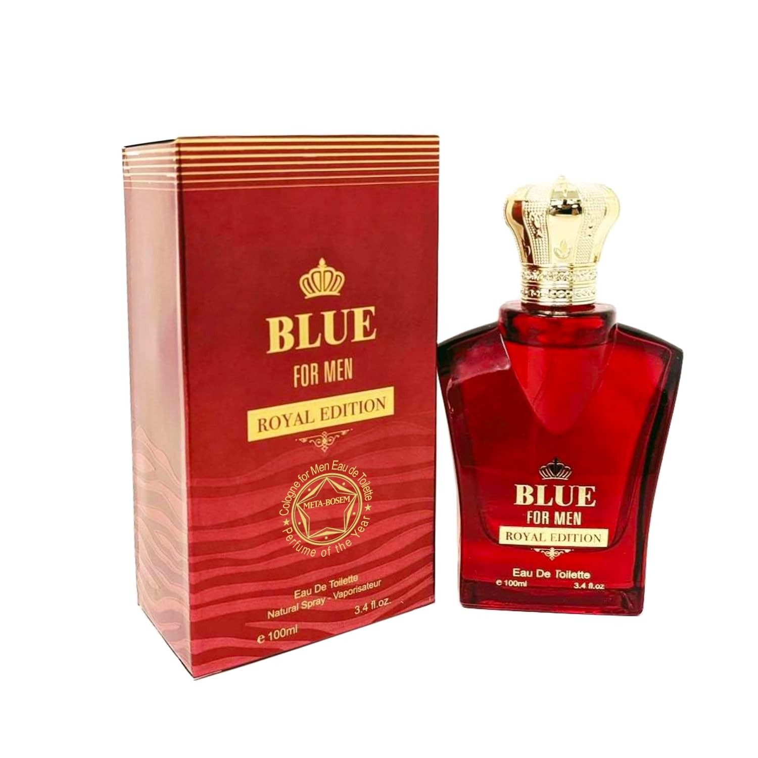 Blue for Men Royal Edition 3.4 oz Eau de Parfum Long Lasting Fragrance