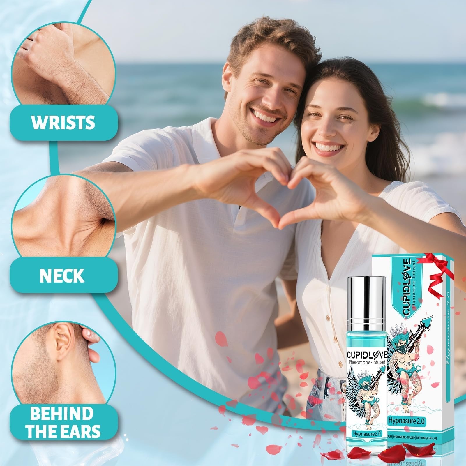 CUPIDLOVE Roll-on Pheromone Cologne for Men 10ml – Long Lasting Perfume