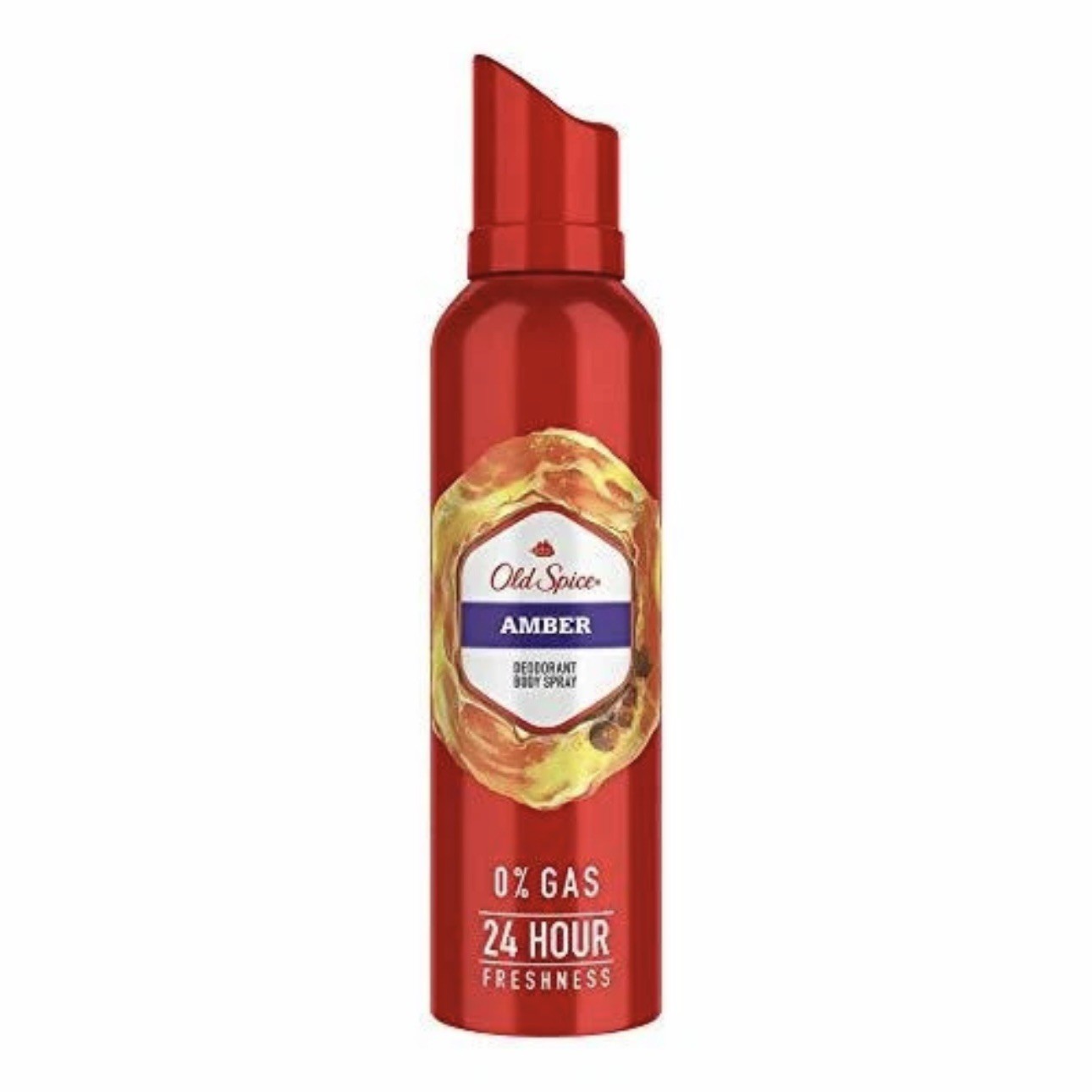 Old Spice Amber Deodorant Spray 115 grams (140 ml) Perfume Deo Bodyspray 0% Gas