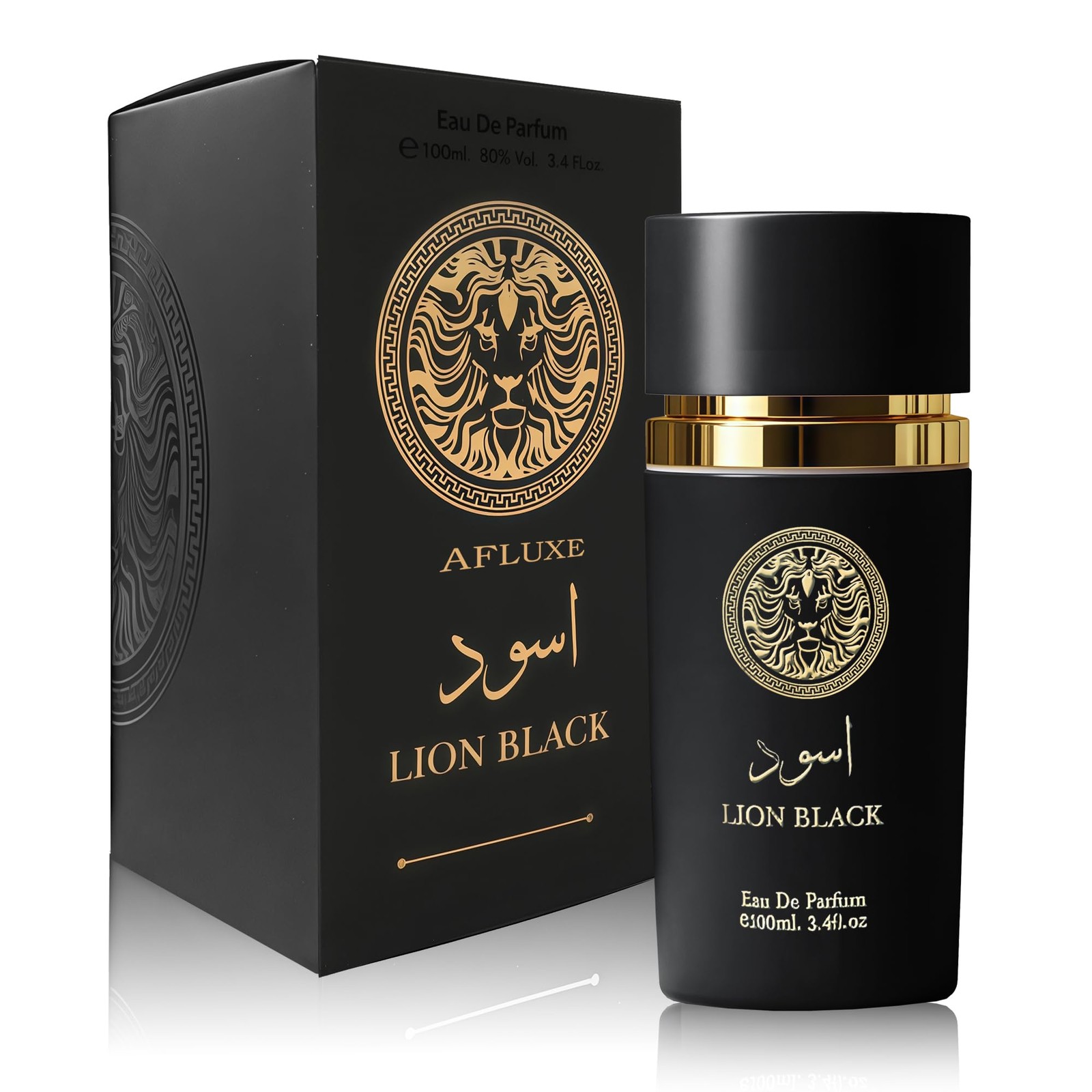 AFLUXE LION BLACK Men’s Cologne – Eau de Parfum – 3.4 Fl Oz (Pack of 1)