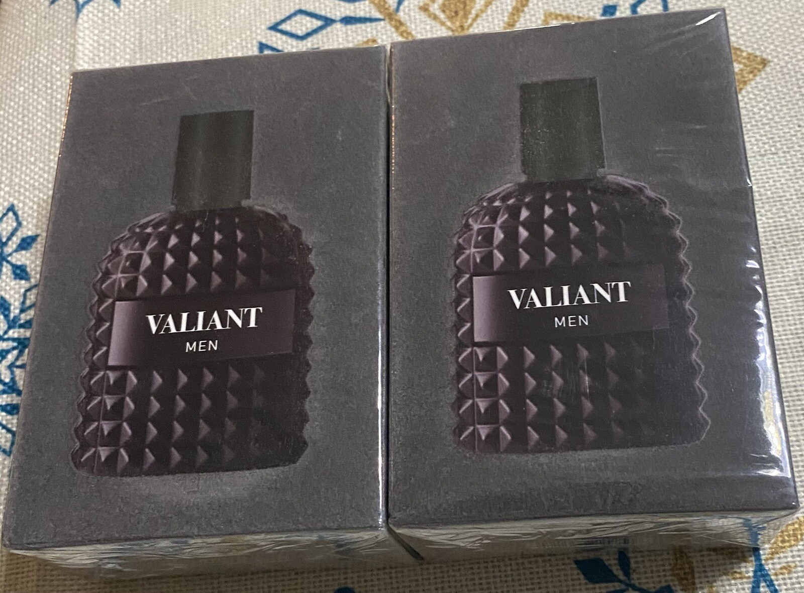 2btls. VALIANT EAU DE PARFUM FOR MEN. 100ml.