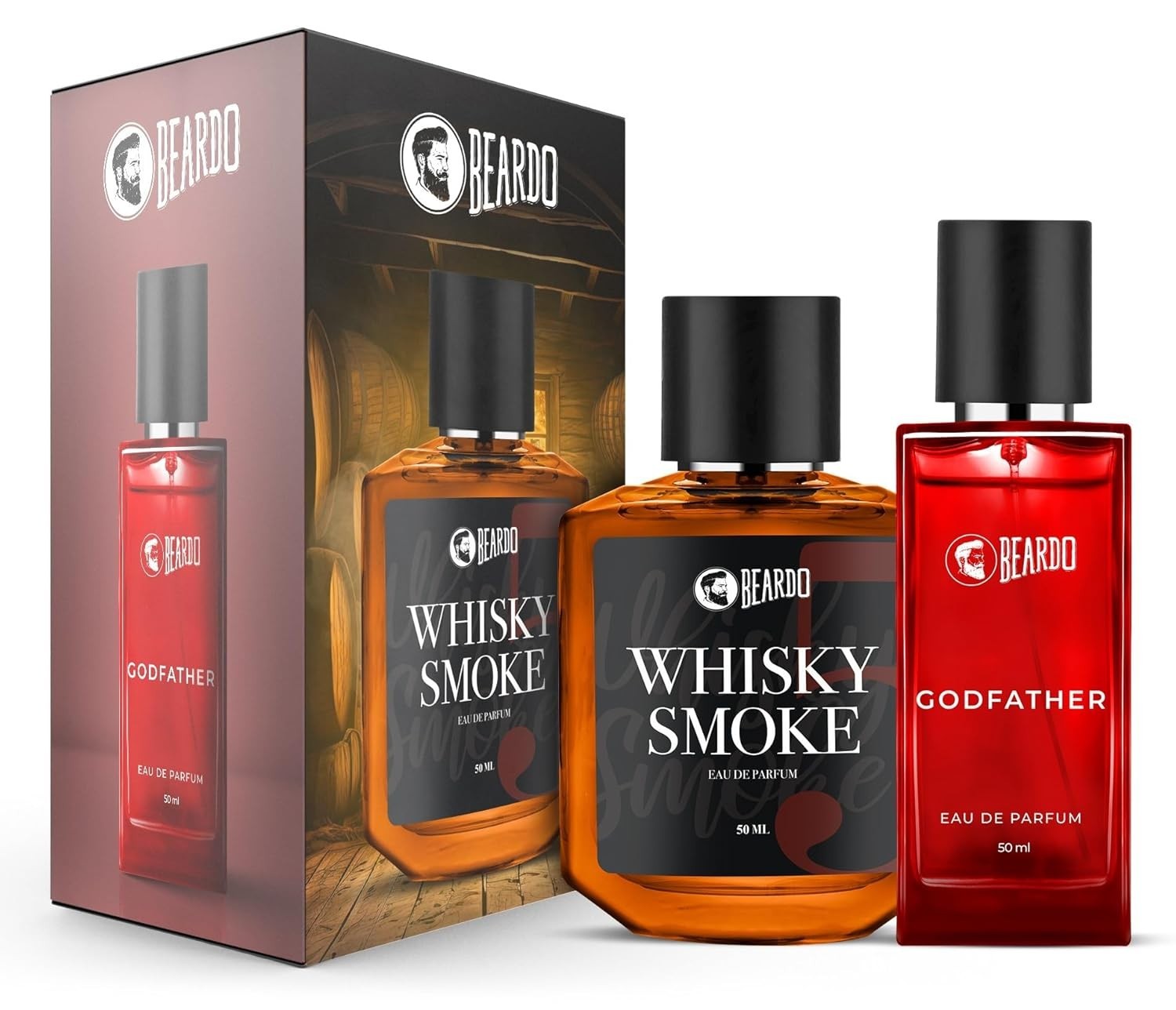 BEARDO Whisky Smoke & Godfather Perfume Giftset for Man (50 Ml X 2)