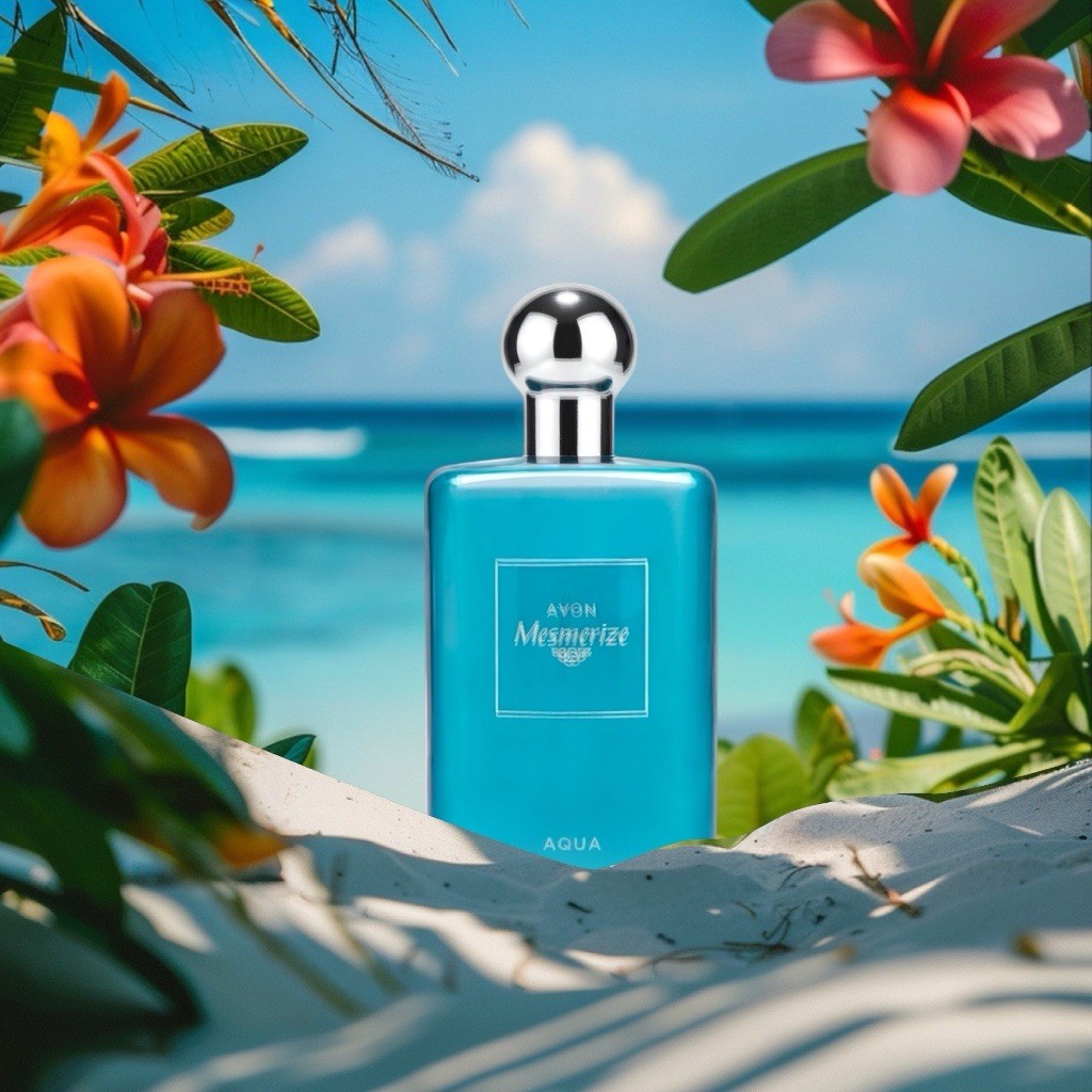 AVON Mesmerize Aqua 3.4 Fluid Ounces Eau De Toilette Spray