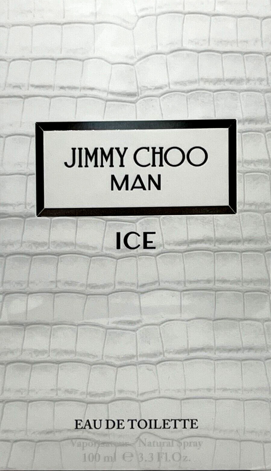 JIMMY CHOO MAN ICE EAU DE TOILETTE SPRAY FOR MEN 3.3 Oz / 100 ml BRAND NEW ITEM!